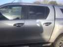 Toyota Hilux MK10 Door handle inserts - Black Double Cab