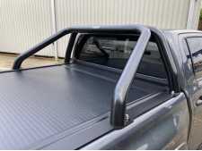 Mitsubishi L200 MK8 Series 6 (19-22) Black Single Hoop Roll Bar 76mm Stainless Steel