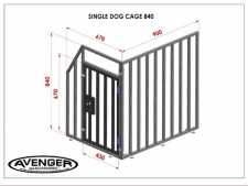 Chevrolet Colorado MK3 (2012-ON) Single Lockable Dog Cage