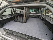 Ford Ranger MK8 (2023-ON) Single Lockable Dog Cage compatible with Low Tray Bins