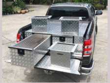 Aluminium Chequer Plate Buckets (High Tray Bins / Drawers Systems)