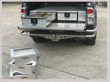 Aluminium Chequer Plate Buckets (Low Tray Bins / Drawers Systems)