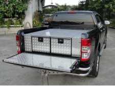 Chevrolet Colorado (2003-2012) Chequer Plate Tray Bins / Drawers Systems