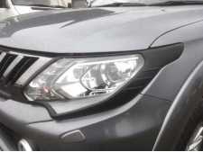 Fiat Fullback Headlight covers - BLACK Double Cab