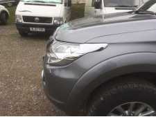 Fiat Fullback Headlight covers - CHROME Double Cab