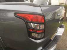 Fiat Fullback Taillight covers - BLACK Double Cab