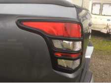 Fiat Fullback Taillight covers - BLACK Double Cab