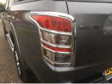 Fiat Fullback Taillight covers - CHROME Double Cab