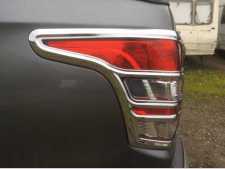 Fiat Fullback Taillight covers - CHROME Double Cab