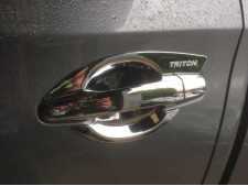 Fiat Fullback Door handle inserts - CHROME Double Cab