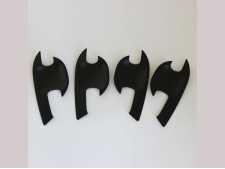 Ford Ranger T6 Door handle inserts - BLACK Double Cab