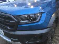 Ford Ranger MK7 (2019-23) Headlight covers - BLACK Double Cab