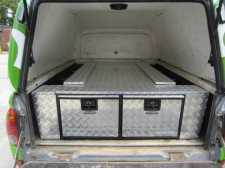 Ford Ranger MK4 (2009-2012) Chequer Plate Tray Bins / Drawers Systems