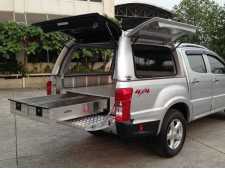 Ford Ranger MK6 (2016-19) Low Chequer Plate Tray Bins / Drawers Systems