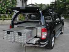 Mazda BT-50 (2006-2012) - Chequer Plate Tray Bins / Drawers Systems