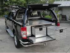 Mitsubishi L200 MK8 Series 6 (2019-ON) Chequer Plate Tray Bins / Drawers Systems