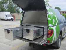 Mitsubishi L200 MK8 Series 6 (19-22) Chequer Plate Tray Bins / Drawers Systems