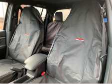 Toyota Hilux MK6  (2005-2008) Front Pair Seat Covers - Black