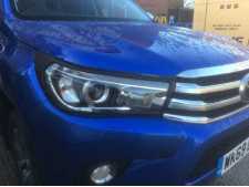 Toyota Hilux MK9  (2016-2018) Headlight covers - Black Double Cab   