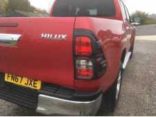 Toyota Hilux MK9 Taillight covers - BLACK Double Cab