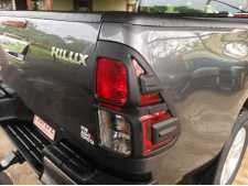 Toyota Hilux MK10 Taillight covers - BLACK Double Cab