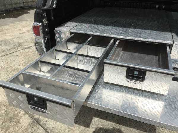 Aluminium Chequer Plate Drawer Dividers (Low Tray Bins / ...