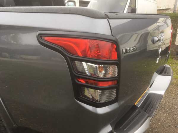 Fiat Fullback Taillight covers - BLACK Double Cab