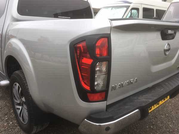 Nissan Navara NP300 (16-22) Taillight covers - BLACK Double Cab