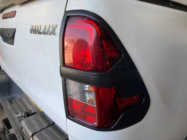 Toyota Hilux MK9 Taillight covers - BLACK Double Cab