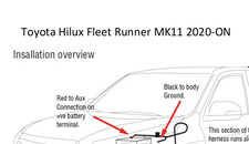 Central Lock Fitting Instructions for Toyota REVO (Fleet Runner)