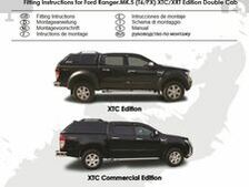 Fitting instruction for Ford Ranger MK5 XTC/XRT edition Double Cab